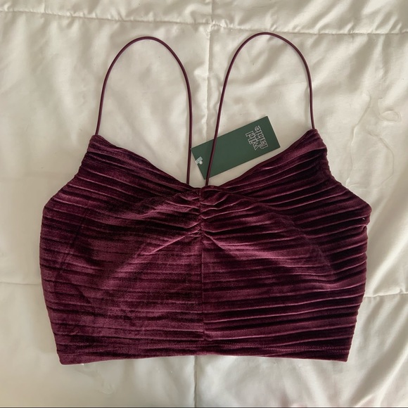 Velvet Plum Cropped Tank - Picture 1 of 3